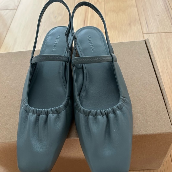 Vince Venice Slingback Flats in Seastone - Picture 2 of 7